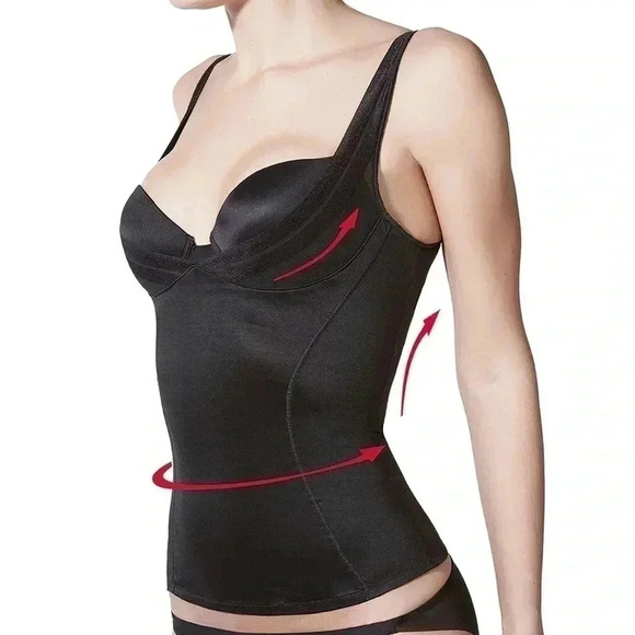 [S]Janira Corset-Up  Esbelta 914 Dune Camisole with Side Support - Picture 2 of 10